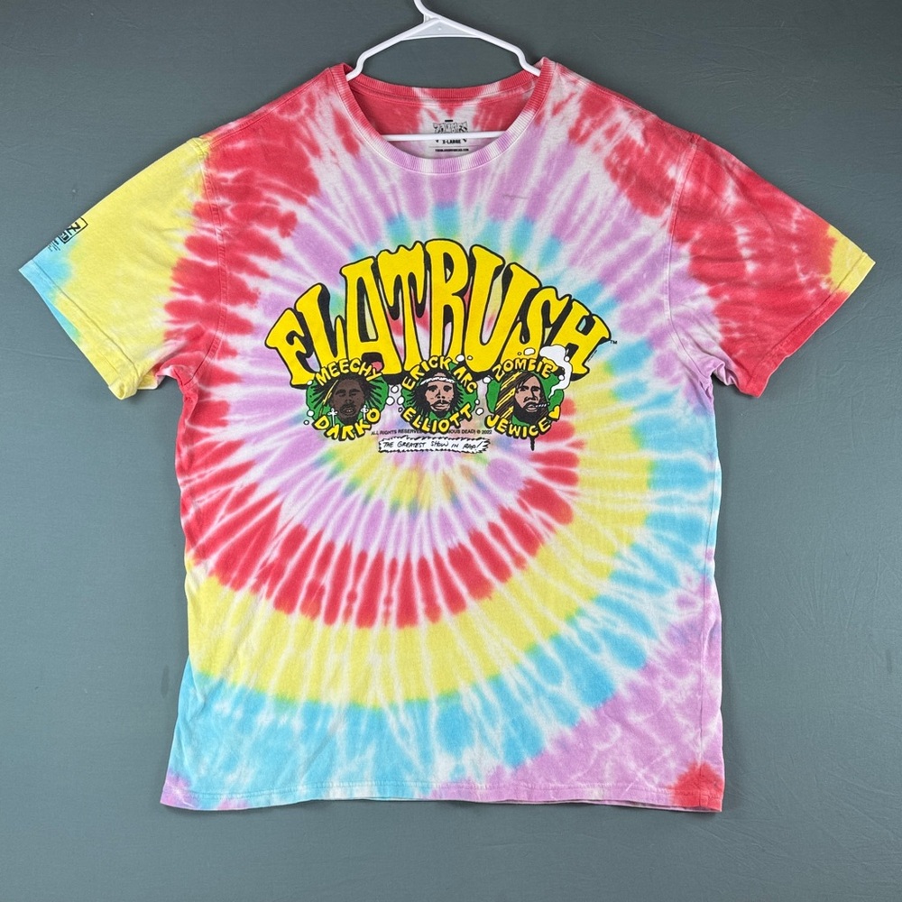 Flat Bush Zombie Multicolor Tie-Dye T-Shirt